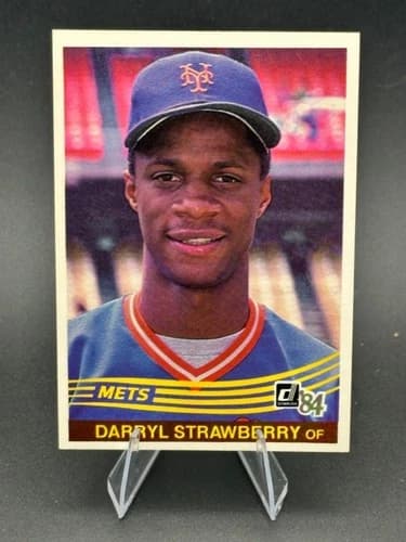 1984 Donruss Darryl Strawberry Rookie Card #68