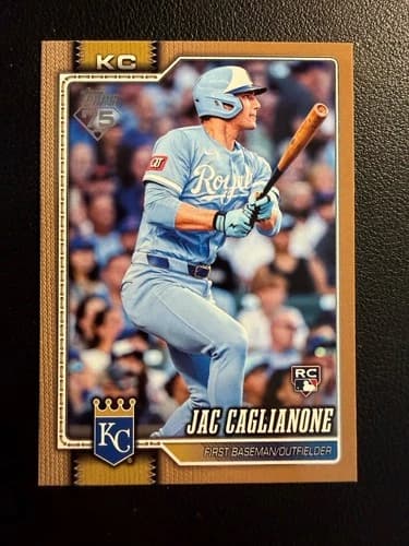 2026 Topps Series 1 Baseball Jac Caglianone Gold /2026 Rookie Card #138