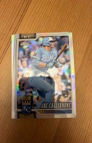 2026 Topps Series 1 Baseball Jac Caglianone Rainbow Foil Rookie Card #138