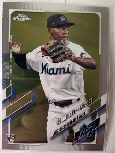 2021 Topps Chrome Update Jazz Chisholm Jr. Rookie Card #USC52