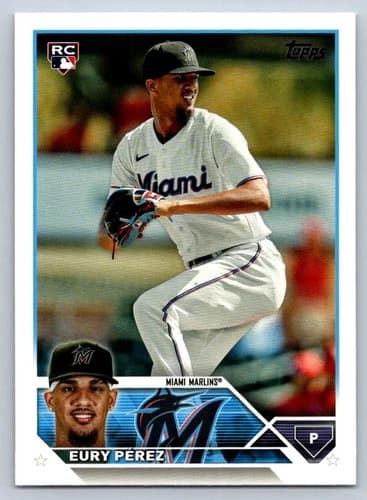 2023 Topps Update Eury Perez Rookie Card #US139