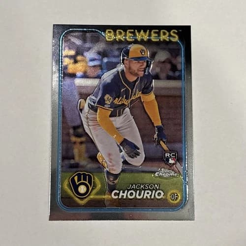 2024 Topps Chrome Jackson Chourio Rookie Card #161