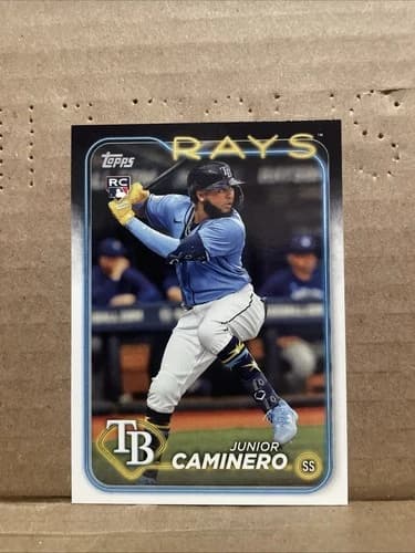 2024 Topps Series 2 Junior Caminero Rookie Card #628