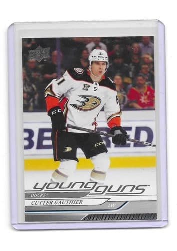 2024-25 Upper Deck Series 1 Hockey Young Guns Cutter Gauthier Rookie Card #212