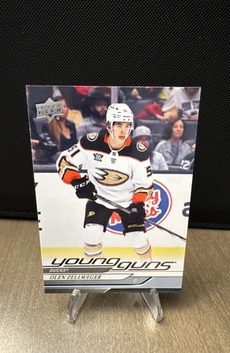 2024-25 Upper Deck Series 1 Hockey Young Guns Olen Zellweger Rookie Card #236