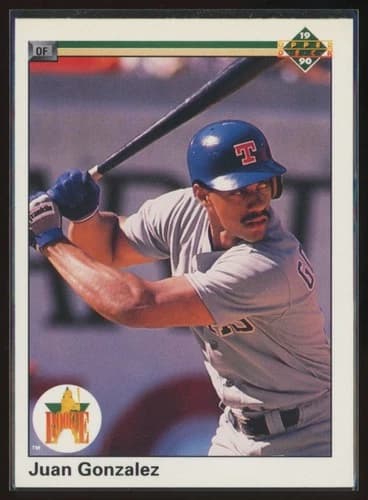 1990 Upper Deck Juan Gonzalez Rookie Card #72