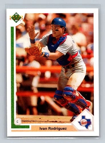 1991 Upper Deck Final Edition Ivan Rodriguez Rookie Card #55F