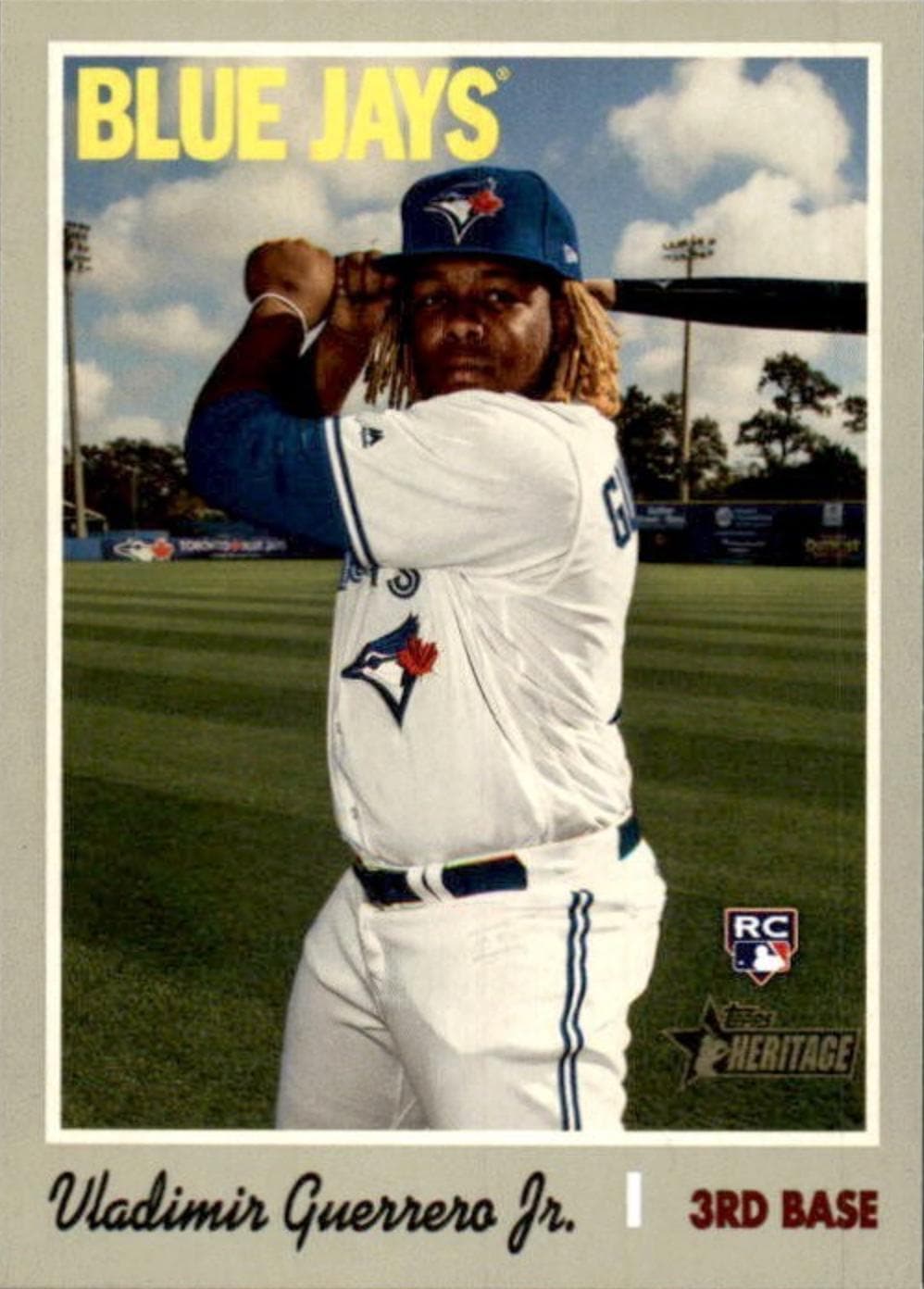 2019 Topps Heritage Vladimir Guerrero Jr. Rookie Card #504