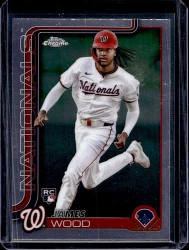 2025 Topps Chrome James Wood Rookie Card #132