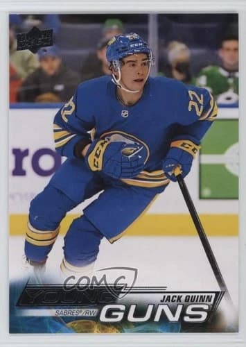 2022-23 Upper Deck Series 1 Hockey Young Guns Jack Quinn Rookie Card #204
