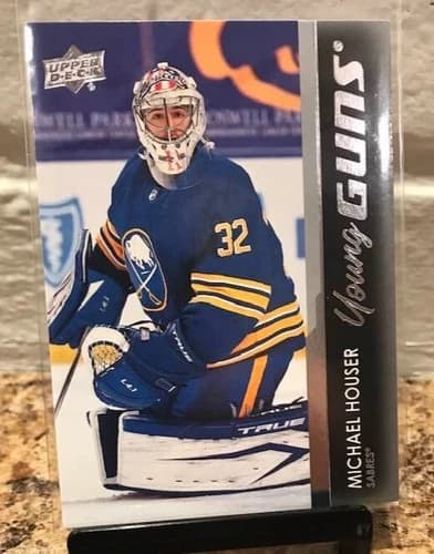 2021-22 Upper Deck Series 1 Hockey Young Guns Michael Houser Rookie Card #245
