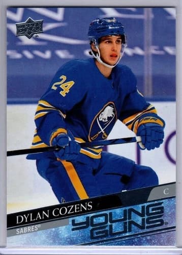 2020-21 Upper Deck Series 2 Hockey Young Guns Dylan Cozens Rookie Card #495