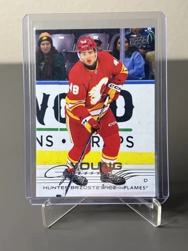 2025-26 Upper Deck Series 2 Hockey Young Guns Hunter Brzustewicz Rookie Card #455