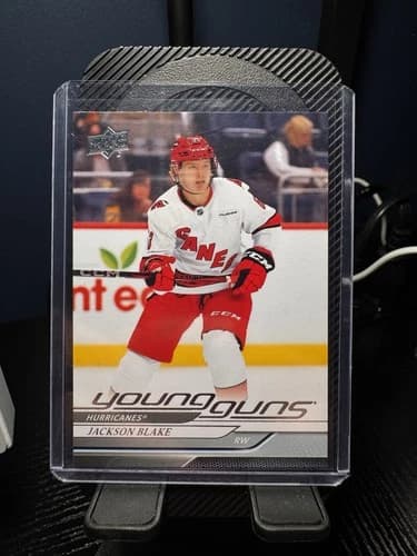 2024-25 Upper Deck Series 2 Hockey Young Guns Jackson Blake Rookie Card #470