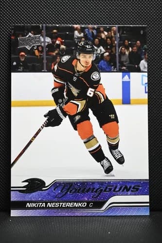 2023-24 Upper Deck Series 1 Hockey Young Guns Nikita Nesterenko Rookie Card #230