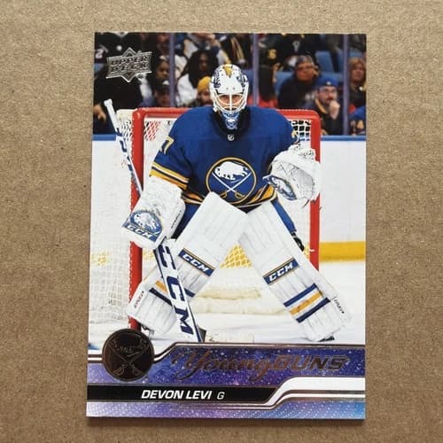 2023-24 Upper Deck Series 1 Hockey Young Guns Devon Levi Rookie Card #237