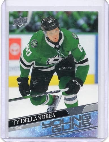 2020-21 Upper Deck Series 1 Hockey Young Guns Ty Dellandrea Rookie Card #213