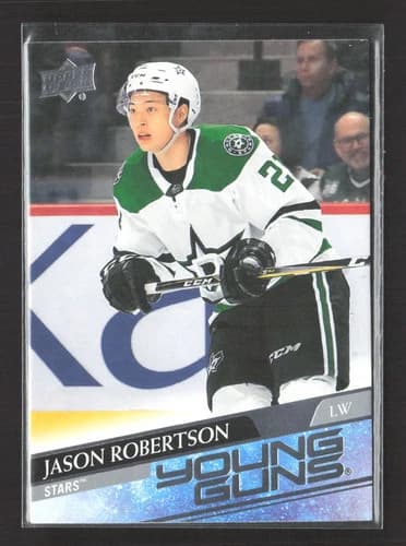 2020-21 Upper Deck Series 1 Hockey Young Guns Jason Robertson Rookie Card #235