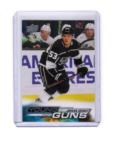 2022-23 Upper Deck Series 1 Hockey Young Guns Jordan Spence Rookie Card #238