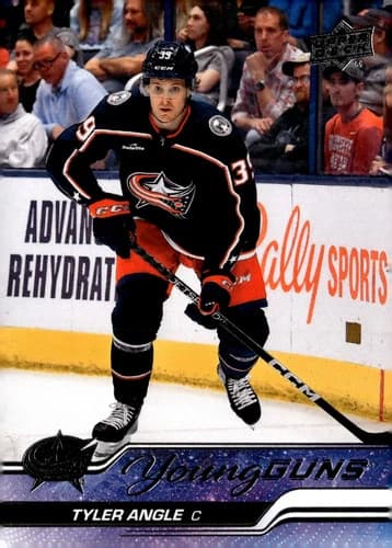 2023-24 Upper Deck Series 2 Hockey Young Guns Tyler Angle Rookie Card #453