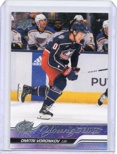 2023-24 Upper Deck Series 2 Hockey Young Guns Dmitri Voronkov Rookie Card #492