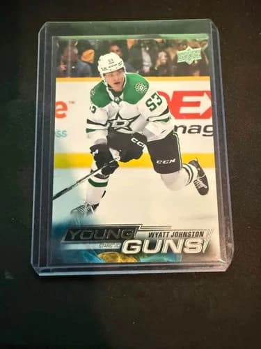 2022-23 Upper Deck Series 2 Hockey Young Guns Wyatt Johnston Rookie Card #459