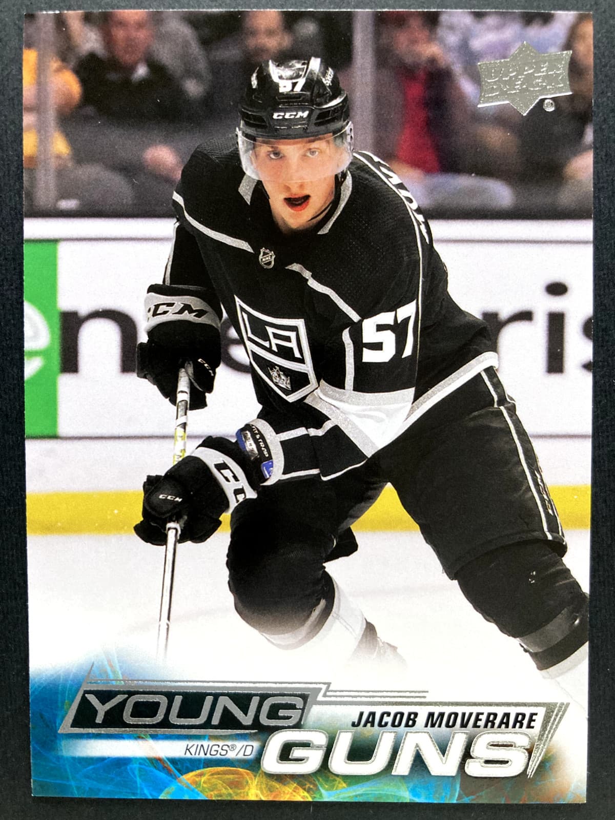 2022-23 Upper Deck Series 1 Hockey Young Guns Jacob Moverare Rookie Card #226
