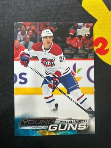 2022-23 Upper Deck Series 2 Hockey Young Guns Juraj Slafkovsky Rookie Card #451