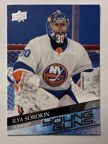 2020-21 Upper Deck Series 2 Hockey Young Guns Ilya Sorokin Rookie Card #461