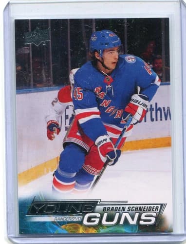 2022-23 Upper Deck Series 1 Hockey Young Guns Braden Schneider Rookie Card #214