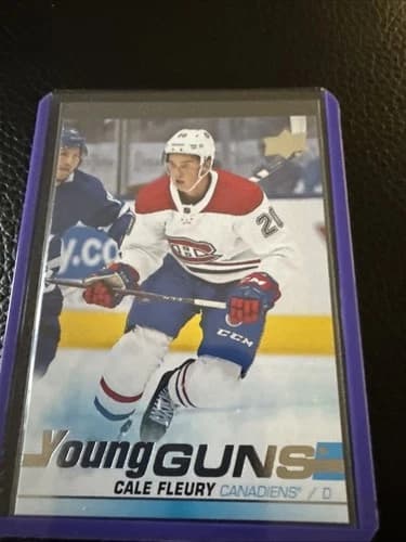 2019-20 Upper Deck Series 1 Hockey Young Guns Cale Fleury Rookie Card #209