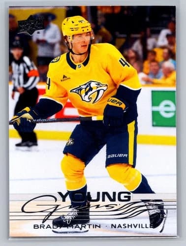 2025-26 Upper Deck Series 2 Hockey Young Guns Brady Martin Rookie Card #460