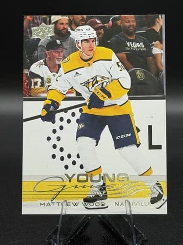 2025-26 Upper Deck Series 1 Hockey Young Guns Matthew Wood Rookie Card #228