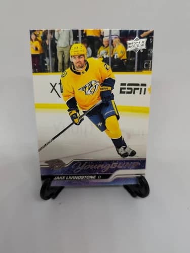 2023-24 Upper Deck Series 1 Hockey Young Guns Jake Livingstone Rookie Card #245
