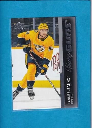 2021-22 Upper Deck Series 1 Hockey Young Guns Tanner Jeannot Rookie Card #222