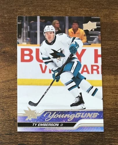 2023-24 Upper Deck Series 2 Hockey Young Guns Ty Emberson Rookie Card #460