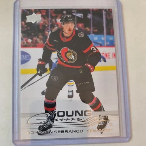 2025-26 Upper Deck Series 1 Hockey Young Guns Donovan Sebrango Rookie Card #229