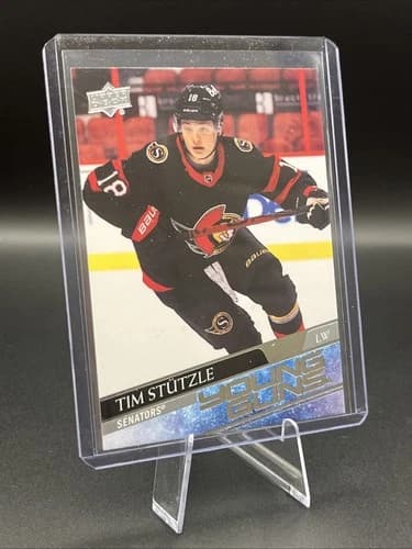 2020-21 Upper Deck Series 2 Hockey Young Guns Tim Stutzle Rookie Card #482