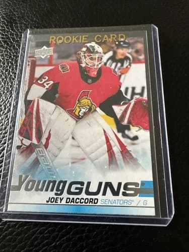 2019-20 Upper Deck Series 2 Hockey Young Guns Joey Daccord Rookie Card #477