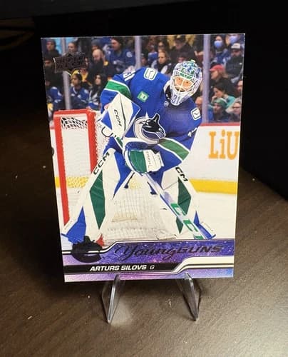 2023-24 Upper Deck Series 2 Hockey Young Guns Arturs Silovs Rookie Card #485