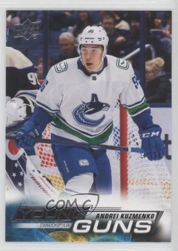 2022-23 Upper Deck Series 2 Hockey Young Guns Andrei Kuzmenko Rookie Card #465