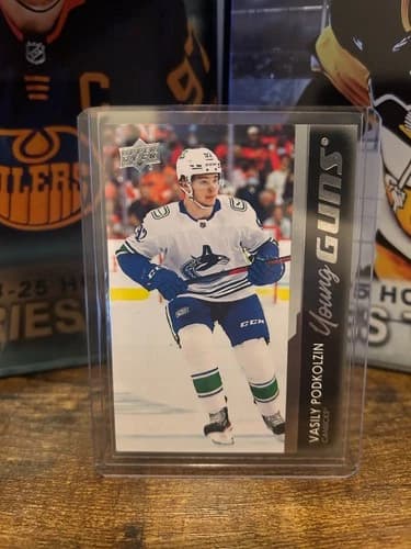 2021-22 Upper Deck Series 2 Hockey Young Guns Vasily Podkolzin Rookie Card #481