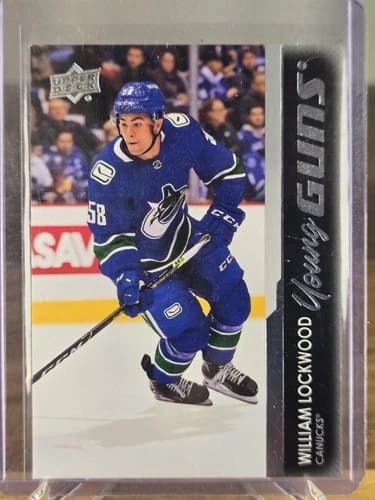 2021-22 Upper Deck Series 2 Hockey Young Guns William Lockwood Rookie Card #490