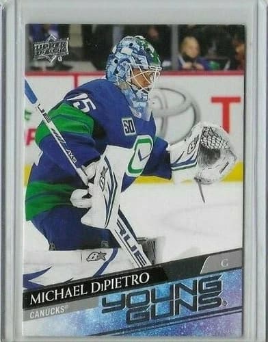 2020-21 Upper Deck Series 1 Hockey Young Guns Michael DiPietro Rookie Card #206