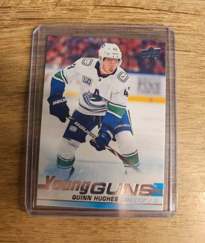 2019-20 Upper Deck Series 1 Hockey Young Guns Quinn Hughes Rookie Card #249