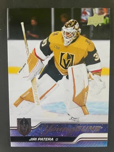 2023-24 Upper Deck Series 1 Hockey Young Guns Jiri Patera Rookie Card #227