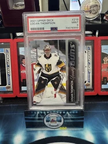 2021-22 Upper Deck Series 1 Hockey Young Guns Logan Thompson Rookie Card #219