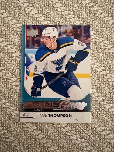2017-18 Upper Deck Series 1 Hockey Young Guns Tage Thompson Rookie Card #228