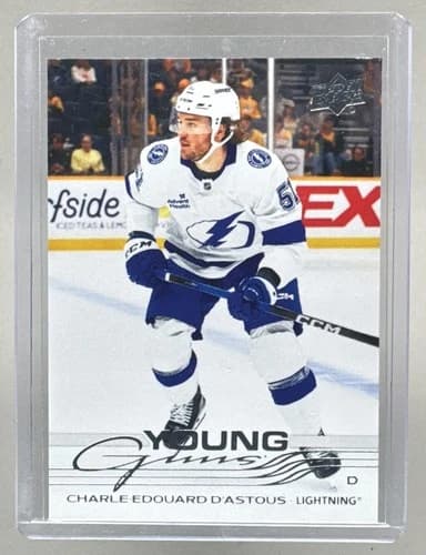2025-26 Upper Deck Series 2 Hockey Young Guns Charle-Edouard D'Astous Rookie Card #457
