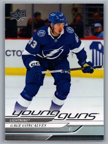 2024-25 Upper Deck Series 1 Hockey Young Guns Gage Goncalves Rookie Card #247